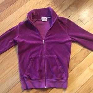 Juicy couture velour zip up sweater